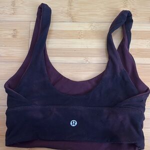 Align Reversible Maroon and Space dye Sports Bra